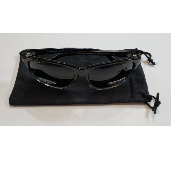 Coyote +1.50 Bi-Focal Safety Reader Sunglasses Polarized - Picture 5 of 6